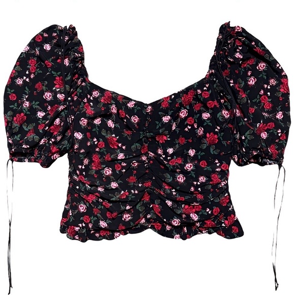 NWOT For Love & Lemons Floral Bustier Top (Size L) - Picture 3 of 11